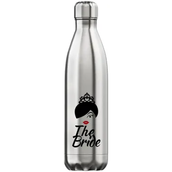 The Bride red kiss, Inox (Stainless steel) hot metal mug, double wall, 750ml