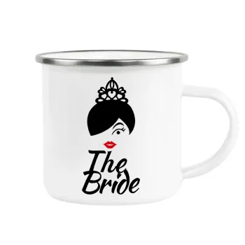 The Bride red kiss, Κούπα Μεταλλική εμαγιέ λευκη 360ml