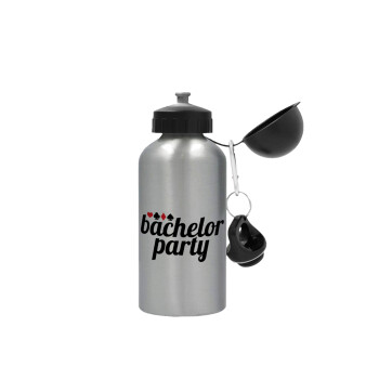 Bachelor party, Metallic water jug, Silver, aluminum 500ml