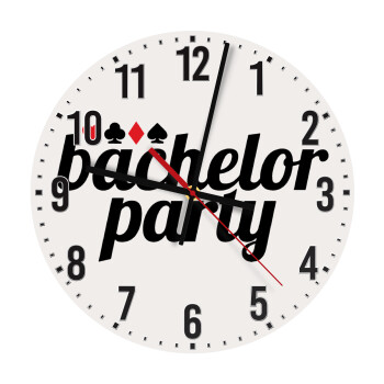 Bachelor party, Ρολόι τοίχου ξύλινο (30cm)