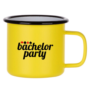 Bachelor party, Κούπα Μεταλλική εμαγιέ ΜΑΤ Κίτρινη 360ml