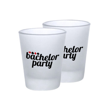 Bachelor party, Σφηνοπότηρα γυάλινα 45ml του πάγου (2 τεμάχια)