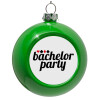 Green Christmas tree ornament bauble 8cm