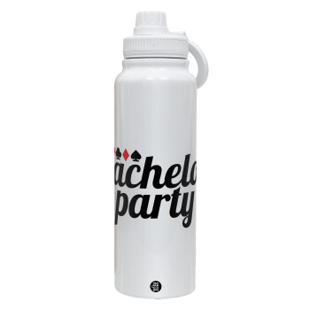 Bachelor party, 1L Stainless Steel Thermal Bottle with Phone Holder & Double Wall Insulation