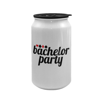 Bachelor party, Κούπα ταξιδιού μεταλλική με καπάκι (tin-can) 500ml