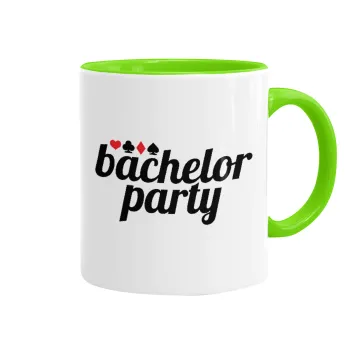 Bachelor party, Κούπα χρωματιστή βεραμάν, κεραμική, 330ml