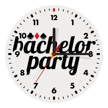 Bachelor party, Wooden wall clock (20cm)