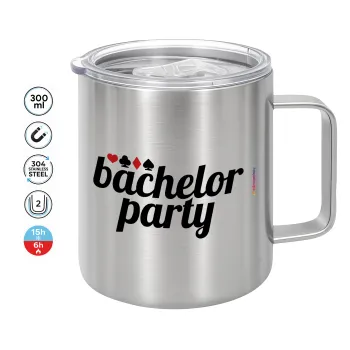 Bachelor party, Mug Stainless steel double wall 300ml