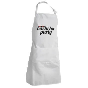 Bachelor party, Ποδιά Σεφ Ολόσωμη Ενήλικων (με ρυθμιστικά και 2 τσέπες)