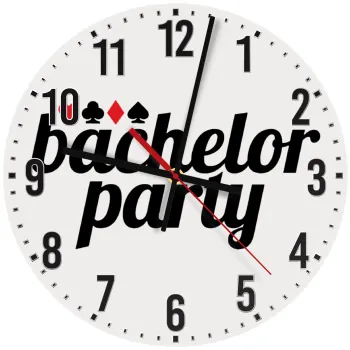 Bachelor party, Ρολόι τοίχου ξύλινο (30cm)