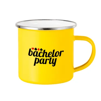 Bachelor party, Κούπα Μεταλλική εμαγιέ Κίτρινη 360ml