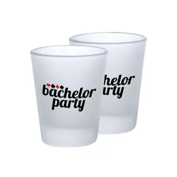 Bachelor party, Σφηνοπότηρα γυάλινα 45ml του πάγου (2 τεμάχια)