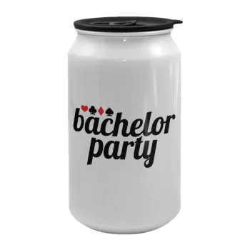 Bachelor party, Κούπα ταξιδιού μεταλλική με καπάκι (tin-can) 500ml