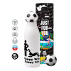 Soccer Metal mug thermos, double wall, 550ml