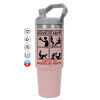 Pink color, 890ml (30oz) stainless Steel Tumbler with Handle