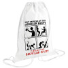 Backpack pouch GYMBAG white (28x40cm)