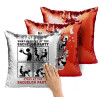 Μαξιλάρι καναπέ Μαγικό Κόκκινο με πούλιες 40x40cm περιέχεται το γέμισμα