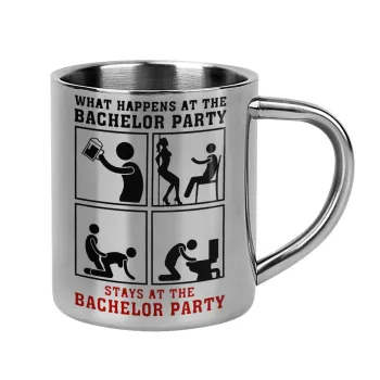 What happens at the bachelor party, stays at the bachelor party!, Κούπα Ανοξείδωτη διπλού τοιχώματος 300ml