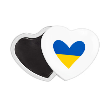 UKRAINE heart, Μαγνητάκι καρδιά (57x52mm)