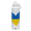 1L Stainless Steel Thermal Bottle with Phone Holder & Double Wall Insulation