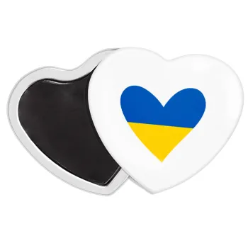 UKRAINE heart, Μαγνητάκι καρδιά (57x52mm)