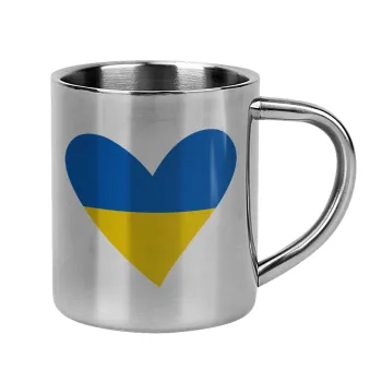 UKRAINE heart, Mug Stainless steel double wall 300ml