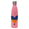 Μεταλλικό παγούρι θερμός Ροζ Ματ (Stainless steel), διπλού τοιχώματος, 500ml