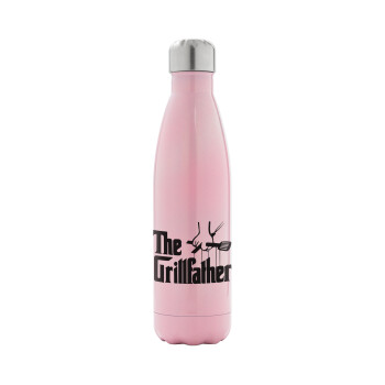 The Grillfather, Metal mug thermos Pink Iridiscent (Stainless steel), double wall, 500ml