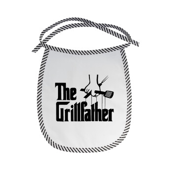 The Grillfather, Σαλιάρα μωρού αλέκιαστη με κορδόνι Μαύρη