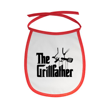 The Grillfather, Σαλιάρα μωρού αλέκιαστη με κορδόνι Κόκκινη