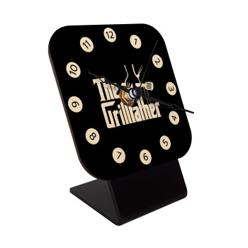 The Grillfather, Επιτραπέζιο ρολόι σε φυσικό ξύλο (10cm)