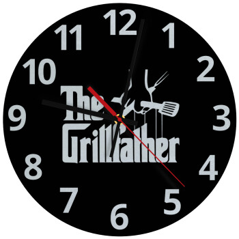 The Grillfather, Ρολόι τοίχου γυάλινο (30cm)