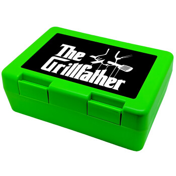 The Grillfather, Παιδικό δοχείο κολατσιού ΠΡΑΣΙΝΟ 185x128x65mm (BPA free πλαστικό)
