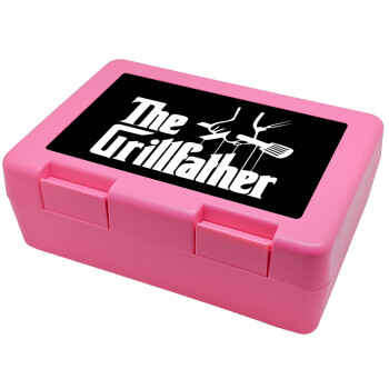 The Grillfather, Παιδικό δοχείο κολατσιού ΡΟΖ 185x128x65mm (BPA free πλαστικό)
