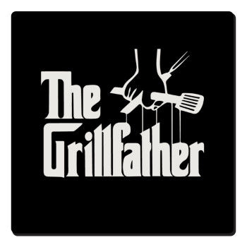 The Grillfather, Τετράγωνο μαγνητάκι ξύλινο 6x6cm