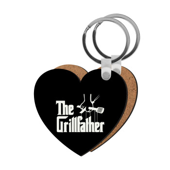The Grillfather, Μπρελόκ Ξύλινο καρδιά MDF