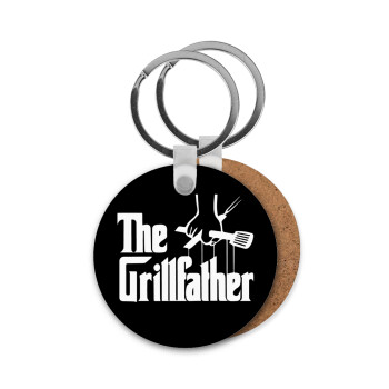 The Grillfather, Μπρελόκ Ξύλινο στρογγυλό MDF Φ5cm