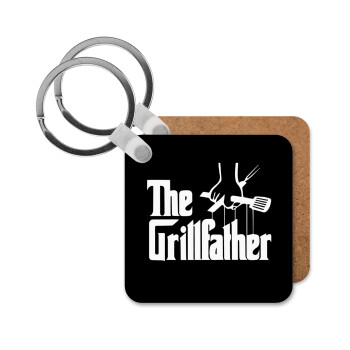 The Grillfather, Μπρελόκ Ξύλινο τετράγωνο MDF