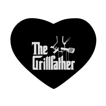 The Grillfather, Mousepad καρδιά 23x20cm