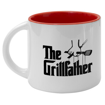 The Grillfather, Κούπα κεραμική 400ml Λευκή/Κόκκινη