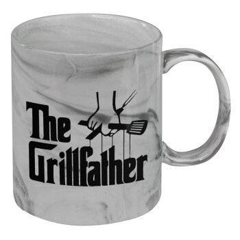 The Grillfather, Mug ceramic marble style, 330ml
