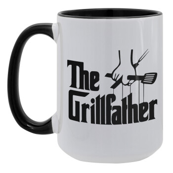 The Grillfather, Κούπα Mega 15oz, κεραμική Μαύρη, 450ml