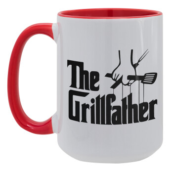 The Grillfather, Κούπα Mega 15oz, κεραμική Κόκκινη, 450ml