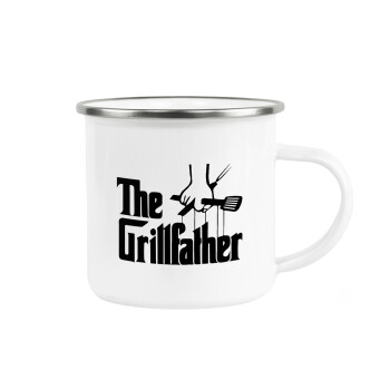 The Grillfather, Κούπα Μεταλλική εμαγιέ λευκη 360ml