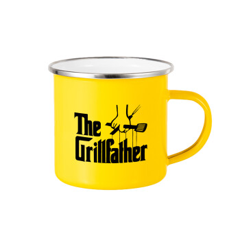 The Grillfather, Yellow Enamel Metallic Cup 360ml