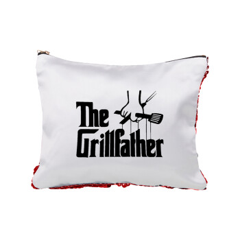 The Grillfather, Τσαντάκι νεσεσέρ με πούλιες (Sequin) Κόκκινο