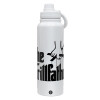 1L Stainless Steel Thermal Bottle with Phone Holder & Double Wall Insulation