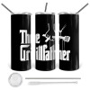 Tumbler stainless steel 600ml, with metal straw & cleaning brush