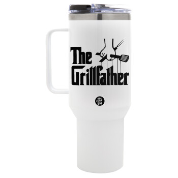 The Grillfather, Mega Stainless steel Tumbler with lid, double wall 1,2L