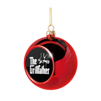 The Grillfather, Χριστουγεννιάτικη μπάλα δένδρου Κόκκινη 8cm